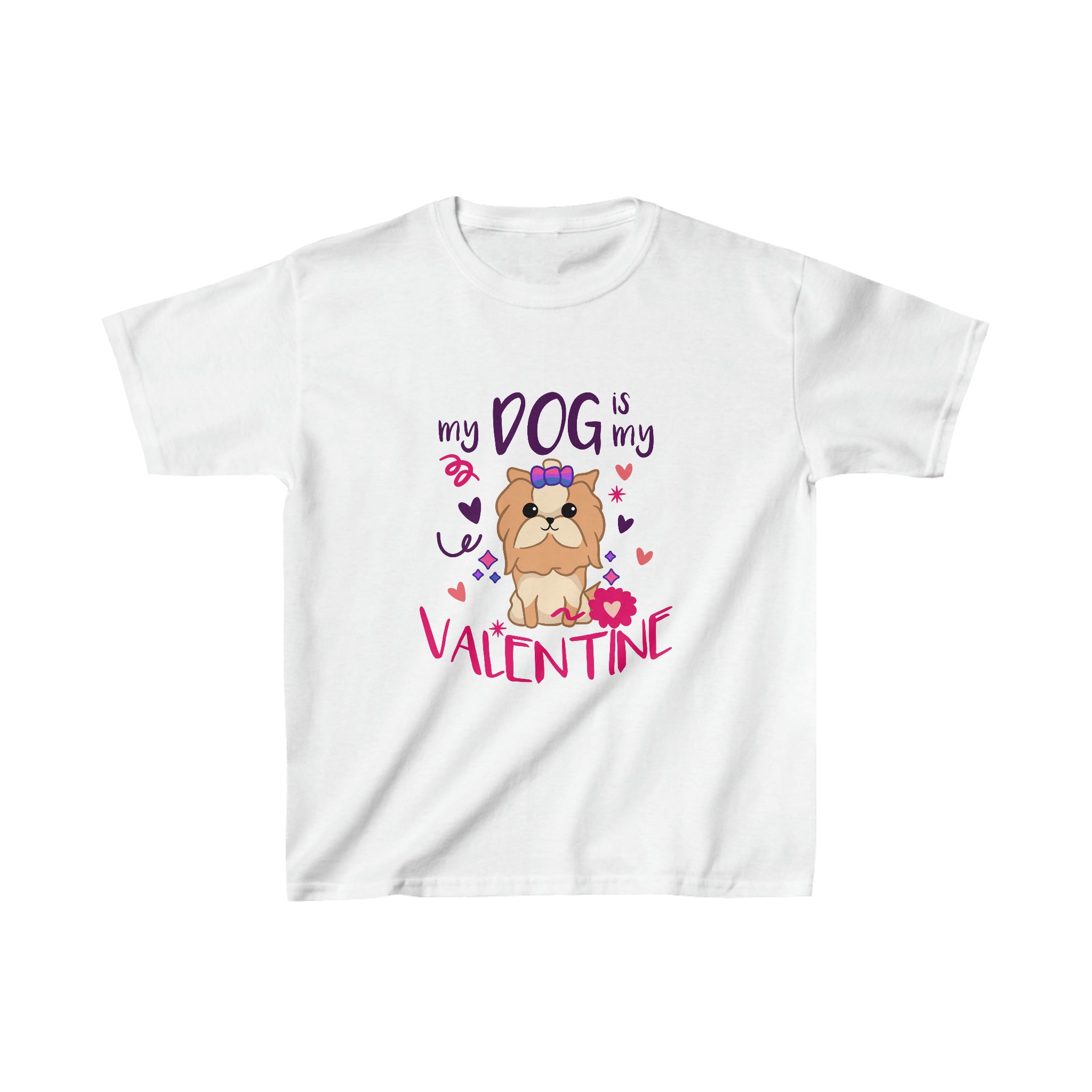 My Dog is My Valentine Funny Puppy For Dog Lover T-Shirt