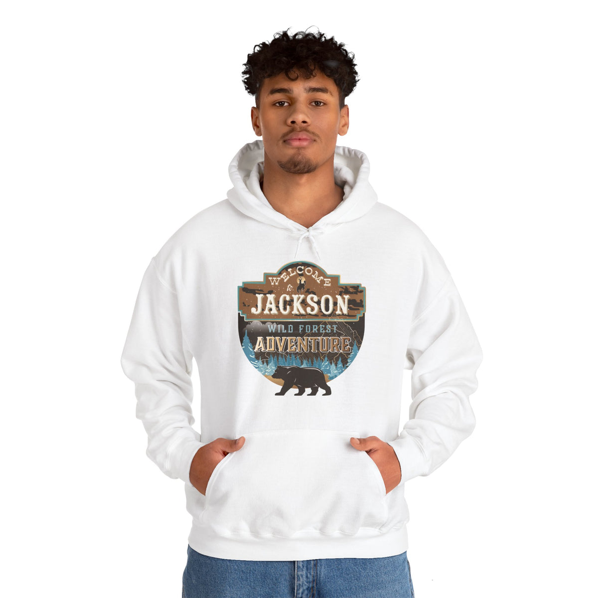 Welcome To Jackson Wyoming Adventure Lovers Hoodie